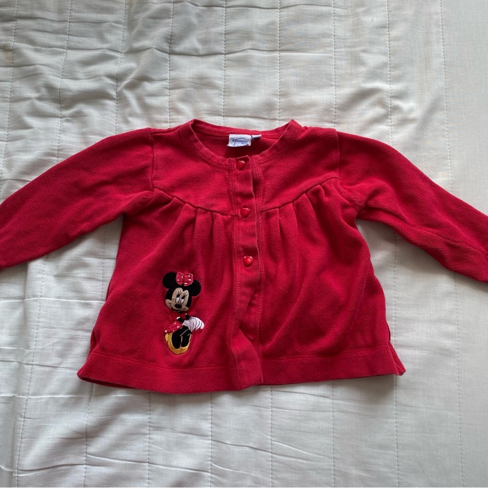 Red Minnie Mouse Cardigan for Girls
